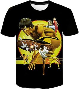 Camiseta De Bruce Lee En Acción